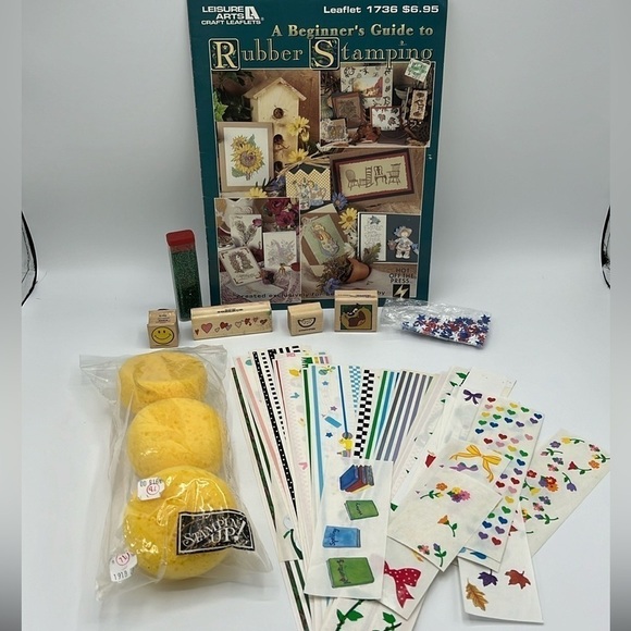 BEGINNERS GUIDE TO RUBBER STAMPING START UP KIT - Picture 1 of 8